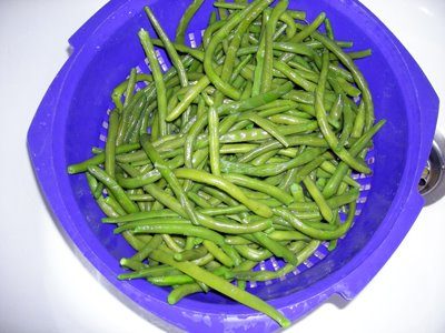 Cuisson des haricots verts