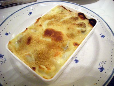 Gratin de poisson et surimi