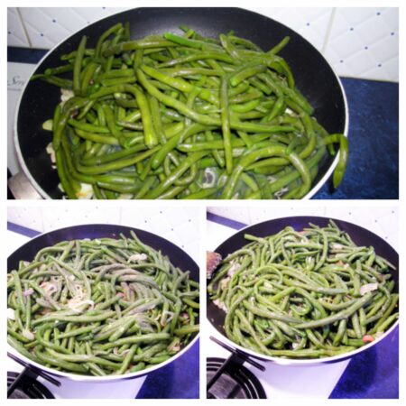 Haricots verts frais poêlés - 6