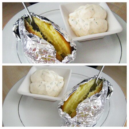 Pommes de terre en robe des champs à la crème de ciboulette - 4