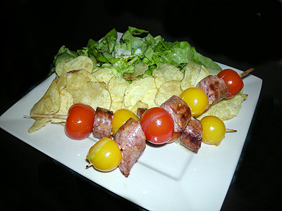 Minis brochettes de saucisses - 1