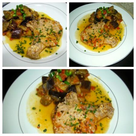 Côtes de porc aux aubergines - 9