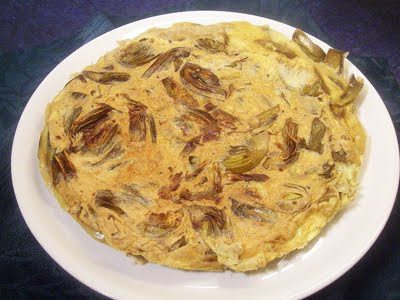 Omelette aux artichauts