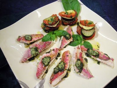 Filets de rougets au basilic - 1