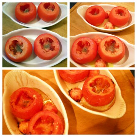 Oeufs en coques de tomates - 3
