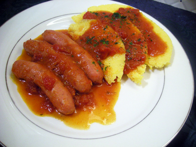 Polenta aux saucisses - 7