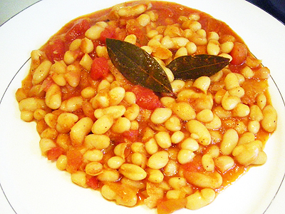 Haricots blancs à la tomate - 1