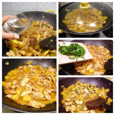 Poulet sauté à l'ananas et gingembre - 8