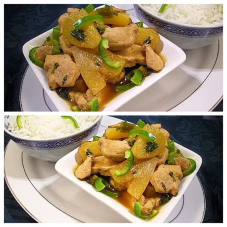 Poulet sauté à l'ananas et gingembre - 9