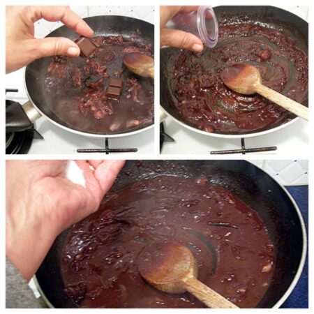 Steaks sauce au chocolat - 4