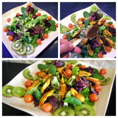 Salade de poulet aux kiwis - 5
