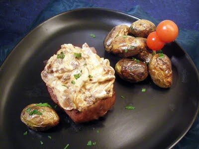 Pavés de boeuf aux champignons - 1