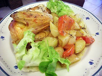 Poulet au four