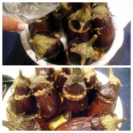Aubergines farcies agneau et basilic - 6