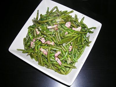 Haricots verts poêlés