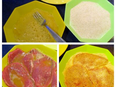 Pâtes aux légumes et boeuf pané - 5