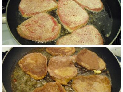 Pâtes aux légumes et boeuf pané - 6