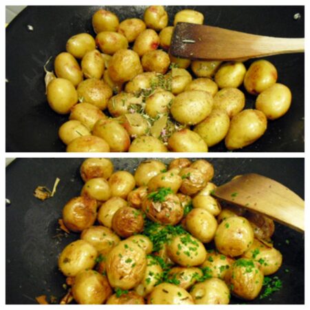 Pommes sautées aux herbes - 4