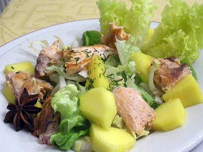 Salade exotique saumon frais - 1