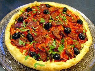 Tarte légumes chorizo