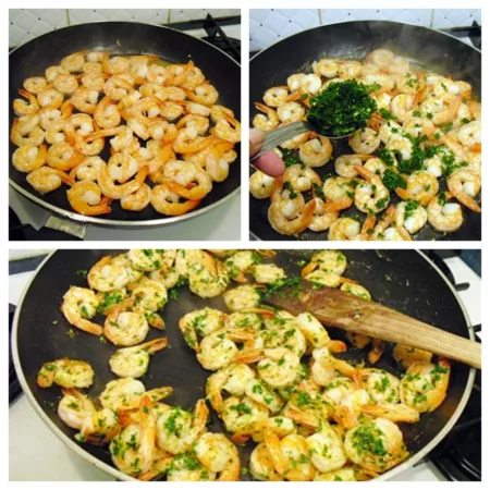 Crevettes en persillade - 3