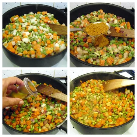 Macédoine de légumes au curry - 3