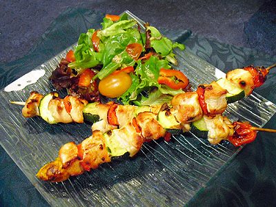 Brochettes de poulet teriyaki - 1