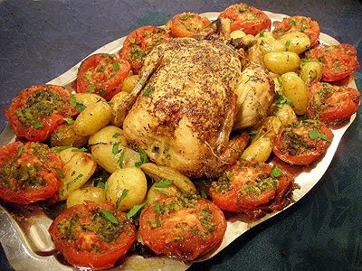 Poulet rôti aux herbes - 1