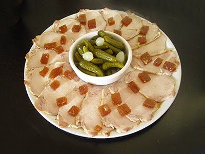 Rôti de porc froid et sa gelée au Madère - 1
