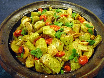 Tajine de courgettes aux épices - 1