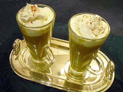 Velouté de courgettes façon cappuccino