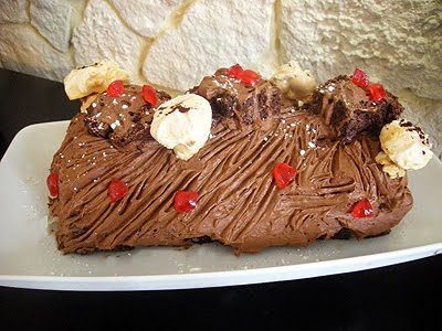 Bûche au chocolat