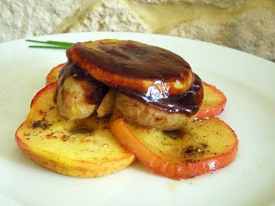 Foie gras aux pommes