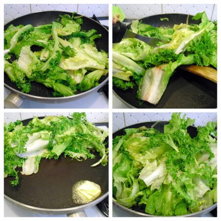 Salade braisée aux lardons - 4