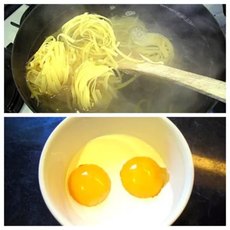 Nids d'Alsace à la carbonara - 2