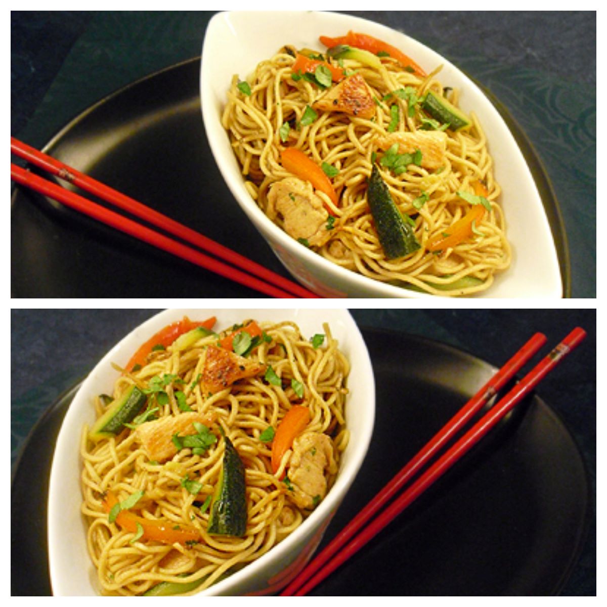 Nouilles chinoises au poulet La recette facile par Toqués 2 Cuisine