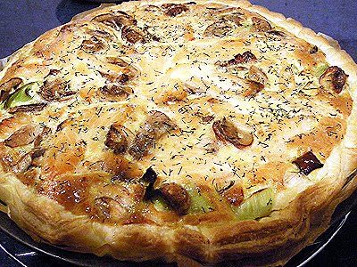 Quiche poireaux saumon fumé