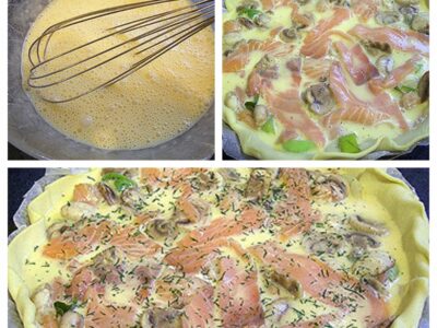 Quiche poireaux saumon fumé - 4