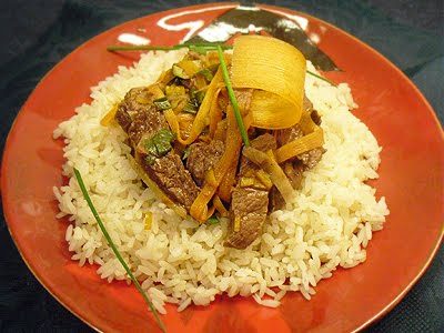 Boeuf sauté au gingembre - 1