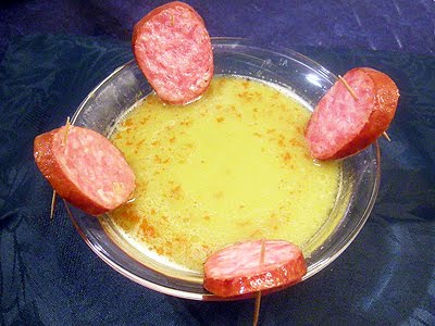 Soupe de pois cassés et saucisse de Morteau - 1