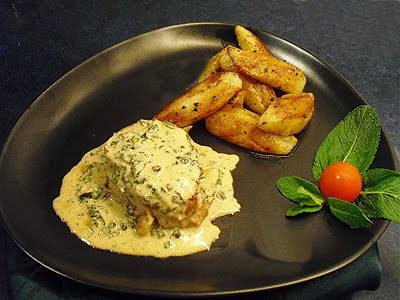 Grenadins de veau à la menthe et poivre vert