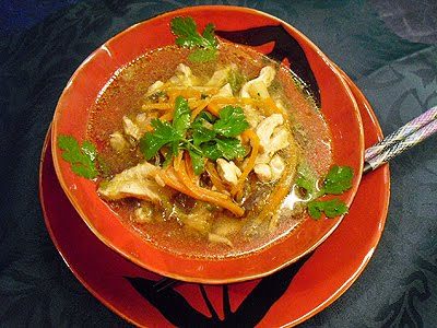 Soupe chinoise au poulet