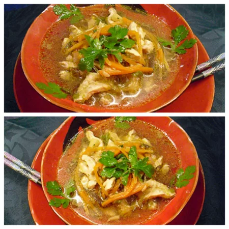 Soupe chinoise au poulet - 7