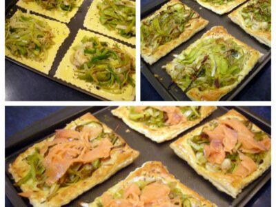 Tartes fines aux poireaux et saumon fumé - 5