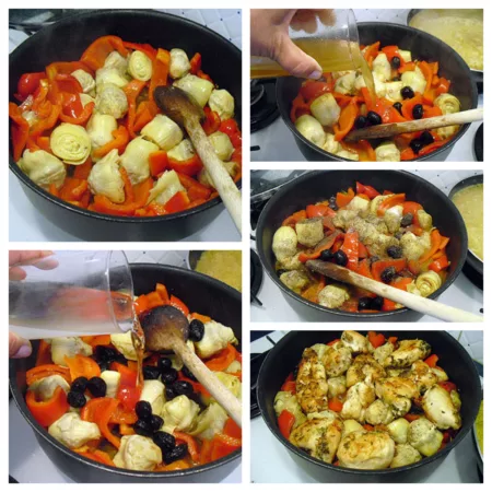 Suprêmes de poulet aux artichauts - 5