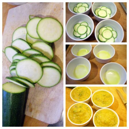 Timbales de courgettes au basilic - 5