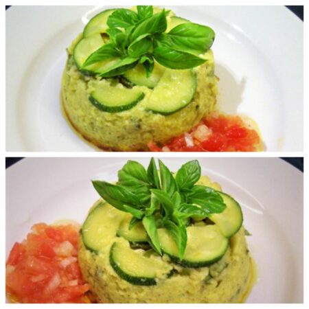 Timbales de courgettes au basilic - 7