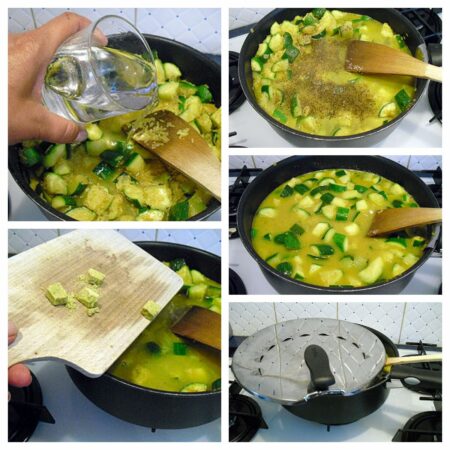 Riz aux courgettes menthe et curry - 5