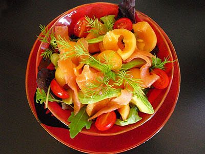 Salade exotique au saumon - 1