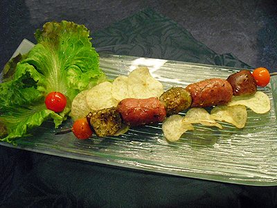 Brochettes de pérugines